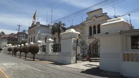 Journalists in Ecuador demand Armed Forces repeal guidelines restricting press f Stock Footage 329800772