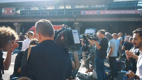 Journalists At Hostage Taking Stock Footage 96469401