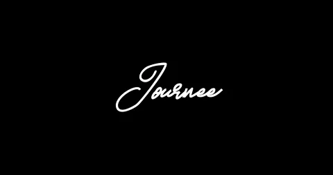 Journee Female Name Animated Cursive Calligraphy Lettering Stock Footage 152335358