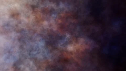 Journey Around And Through Nebula, Real 3D Volumetrics, 4K Stock Footage 236372436