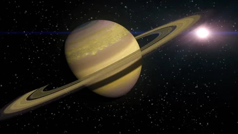 Journey between the planets of the solar system. Planets and sun Stock Footage 145540588