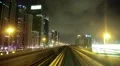 Journey on driverless, fully automated metro rail network, Dubai, UAE HD Footage