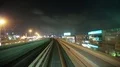 Journey on driverless, fully automated metro rail network, Dubai, UAE HD Footage