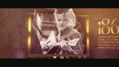 Journey to History After Effects stock
