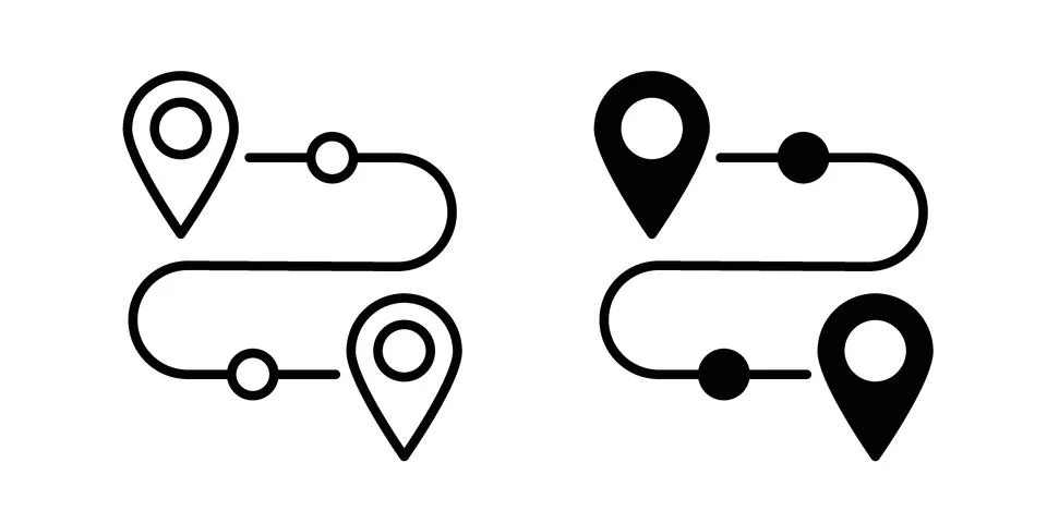 Journey icon design. Simple Vector illustrations.. Stock Illustration