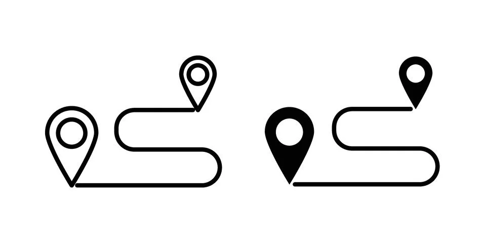 Journey icon set. Vector EPS 10 Stock Illustration
