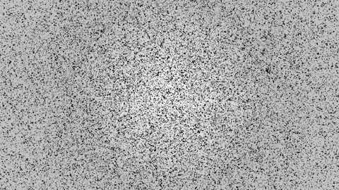 Journey inside of abstract creative black dots on white background. Intellige Stock Footage 147004528