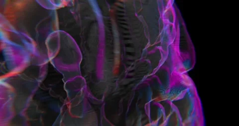 A Journey Inside Cybernetic Artificial Brain Stock Footage 281421486