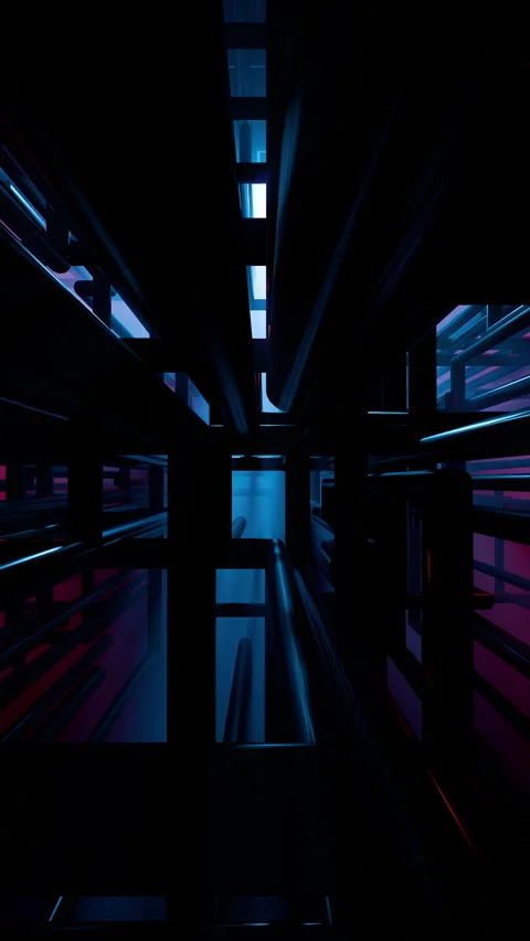 Journey Inside Intricate Pipeline 02 4K Stock Footage 320097428