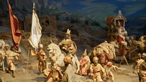 Journey of King Balthasar Video stock 295682703