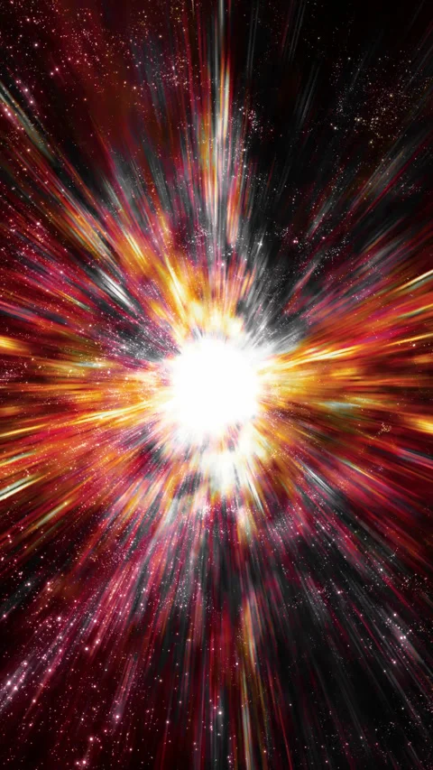 Journey At Light Speed in the Vastness of Space Stock Footage 283597619