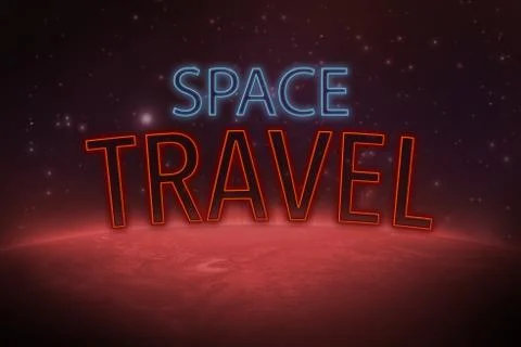 Journey to mars Stock Illustration