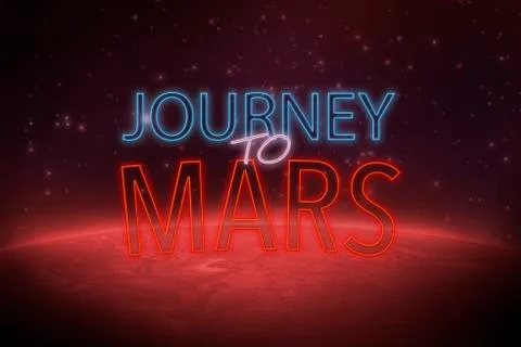 Journey to mars Stock Illustration