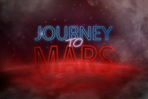 Journey to mars Stock Illustration