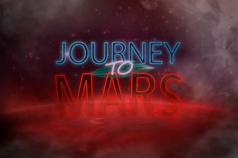 Journey to mars Stock Illustration