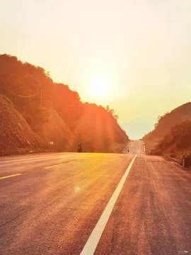 Journey on the Open Road Stock Photos