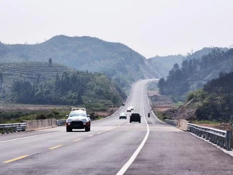 Journey on the Open Road Stock Photos