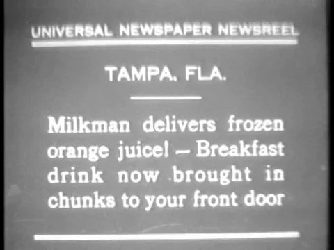 The journey of oranges from the orchards to your front door in Tampa, Florida,ƒ Vidéo 75768276