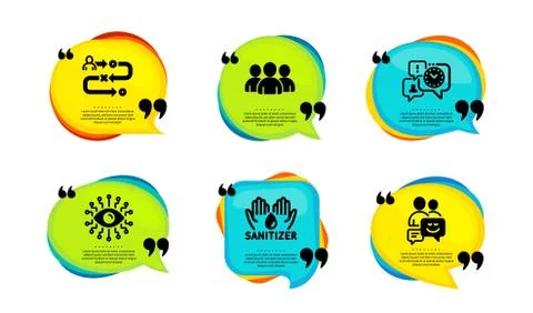 Journey path, Artificial intelligence and Time management icons set. Vector 스톡 일러스트