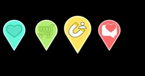 Journey roadmap has 6 steps for Digital Advertising, Online shops, Advertis.. Stock Illustration
