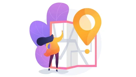 Journey route planning 4K loop animation. Stock Footage 127861405