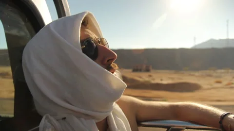 A journey in Sinai Stock Footage 156955932