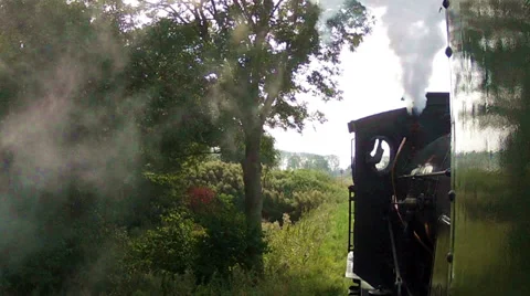 Journey of the steam train. Stock Footage 31657496