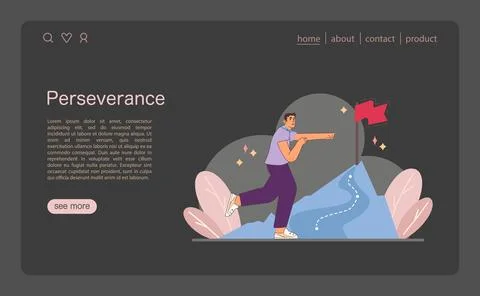 Journey to Success illustration. Flat vector illustration 스톡 일러스트