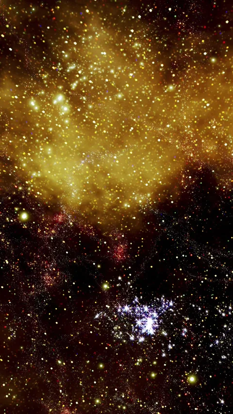 Journey Through Cosmic Star Fields: A Surreal Deep Space Adventure Stock Footage 283486986