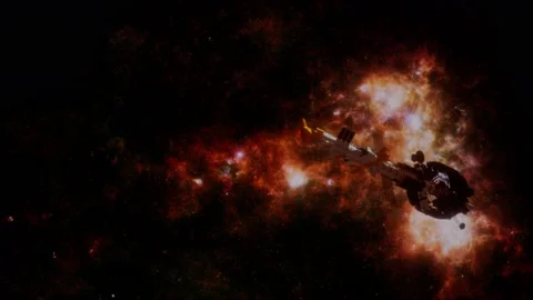 Journey Through the far Galaxy Vídeos de archivo 129724261