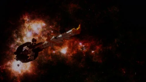 Journey Through the far Galaxy Vídeo Stock 144423569