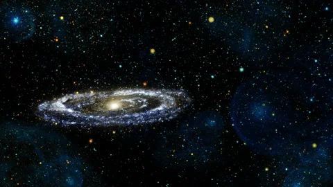 Journey Through Galaxy  in the constellation of Andromeda. Stock Footage 132802714