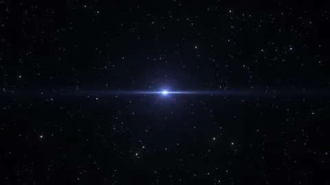 Journey Through Glow Star Field in Deep Outer Space Universe Flight Vidéo 139854080