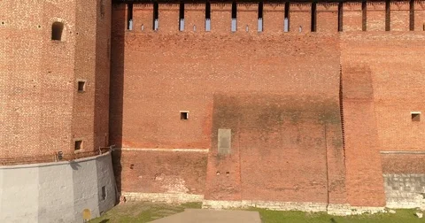 Journey through the Golden Ring. The Kremlin Wall, Orthodox cathedral. Russia Video stock 75333204