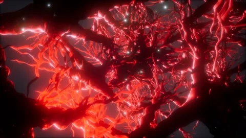 Journey through a neuron cell network inside the brain Vidéo 156238457