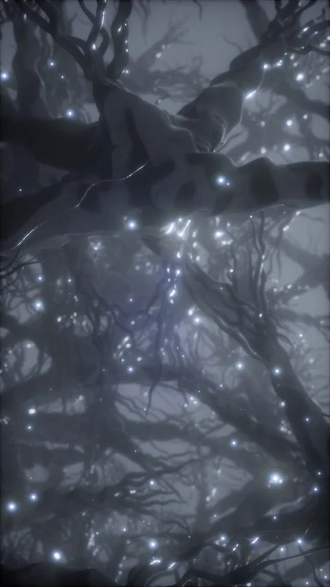 Journey through a neuron cell network inside the brain Stock Footage 274875202