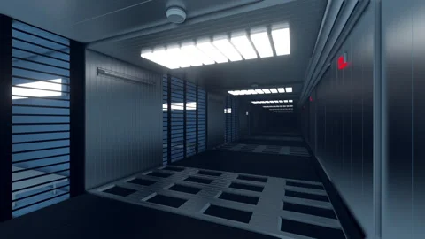 Journey Through Prison Cells Stock Footage 217904004