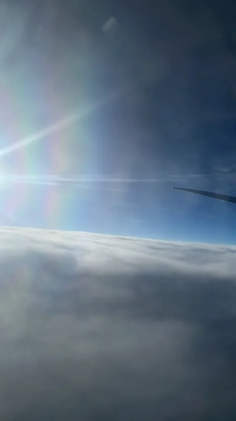 Journey Through the Sky: Timelapse of Clouds from Above Stock Footage 283053443