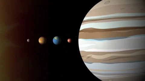 Journey Through the Solar System | Stock Video | Pond5