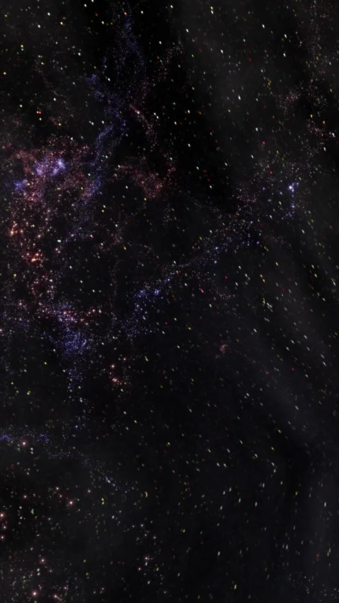 Journey Through Star Fields: Looping 3D Animation of Cosmic Space Travel Stock Footage 284475177