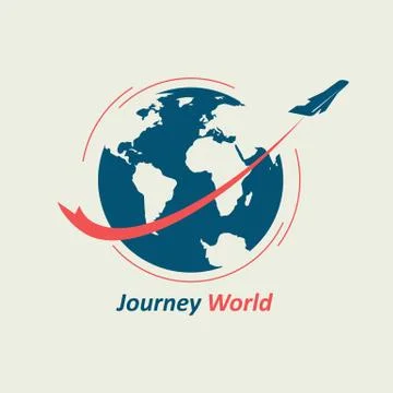 Journey Through the World Stock Illustration
