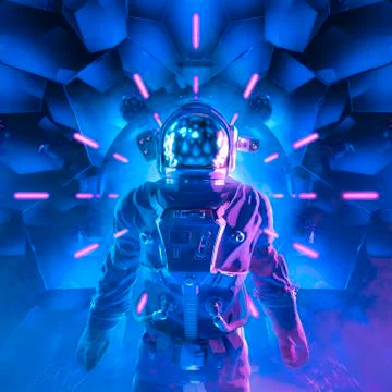 Journey toward infinity Stock Illustration