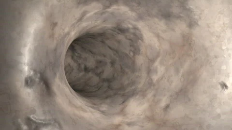A journey towards the earth's core,old rock tunnel,seamless loop Stock Footage