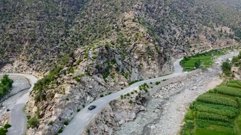 Journeying through Kunar's Roads Stock Footage 274869804