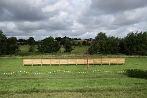 Joust  tilt  rail  medeiaval Stock Photos