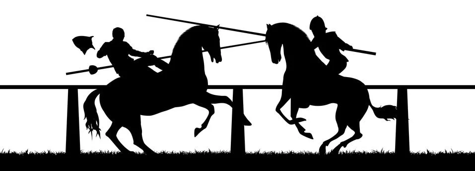 Jousting Stock Illustration