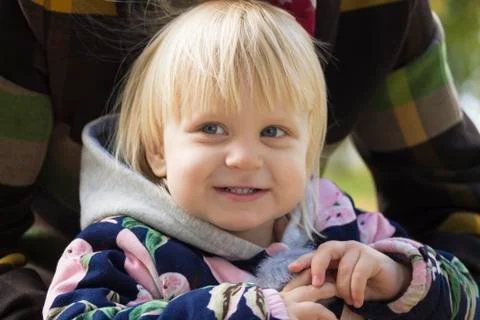 The joy of a child. Stock Photos