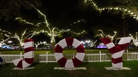 Joy With Christmas Lighting Stock-Footage 168184987