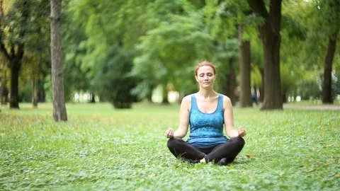 Joy of doing yoga Stock Footage 75810492