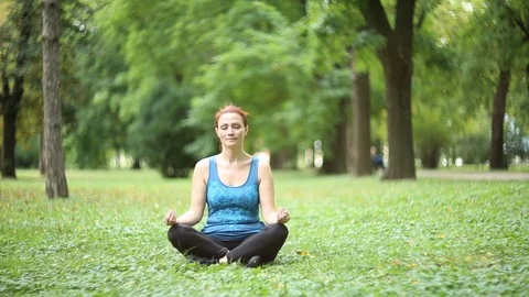 Joy of doing yoga Stock Footage 76241261
